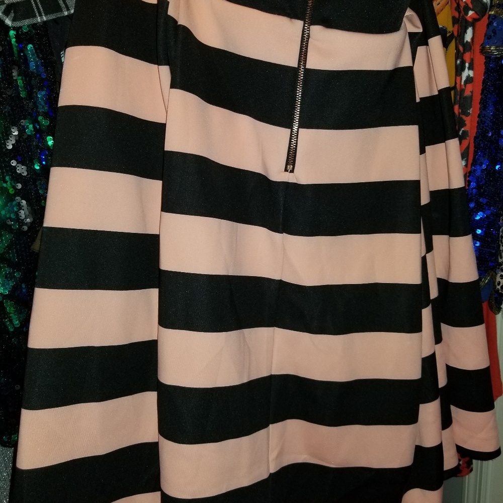 Ashley Nell Tipton striped circle skirt